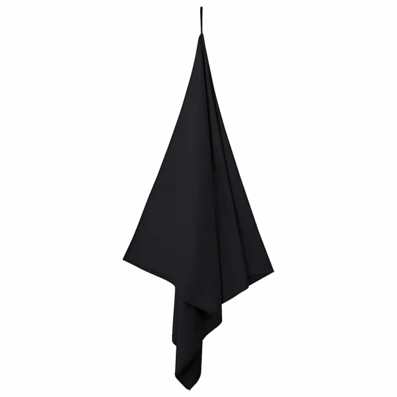 Sportiniai rankšluosčiai 2 pcs Juoda 180 x 90 cm
