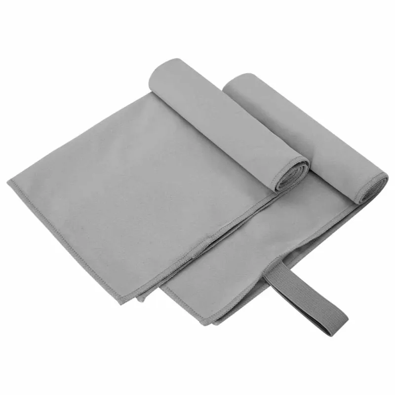Sportiniai rankšluosčiai 2 pcs Tamsiai pilka 50 x 30 cm