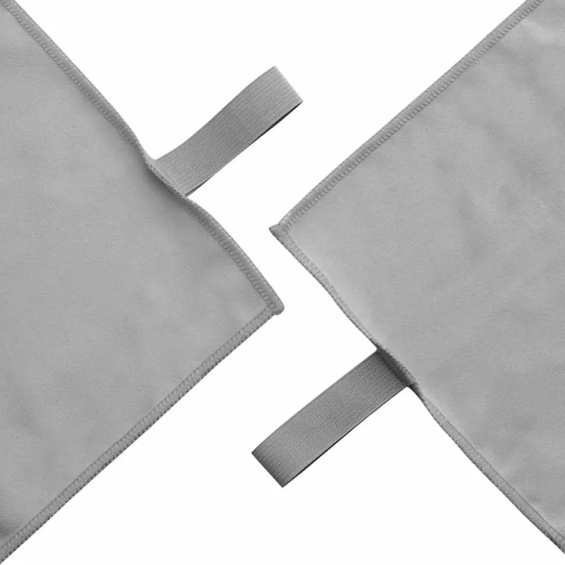 Sportiniai rankšluosčiai 2 pcs Tamsiai pilka 50 x 30 cm