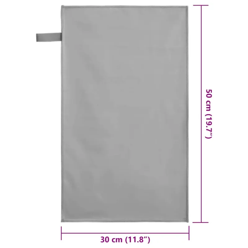 Sportiniai rankšluosčiai 2 pcs Tamsiai pilka 50 x 30 cm
