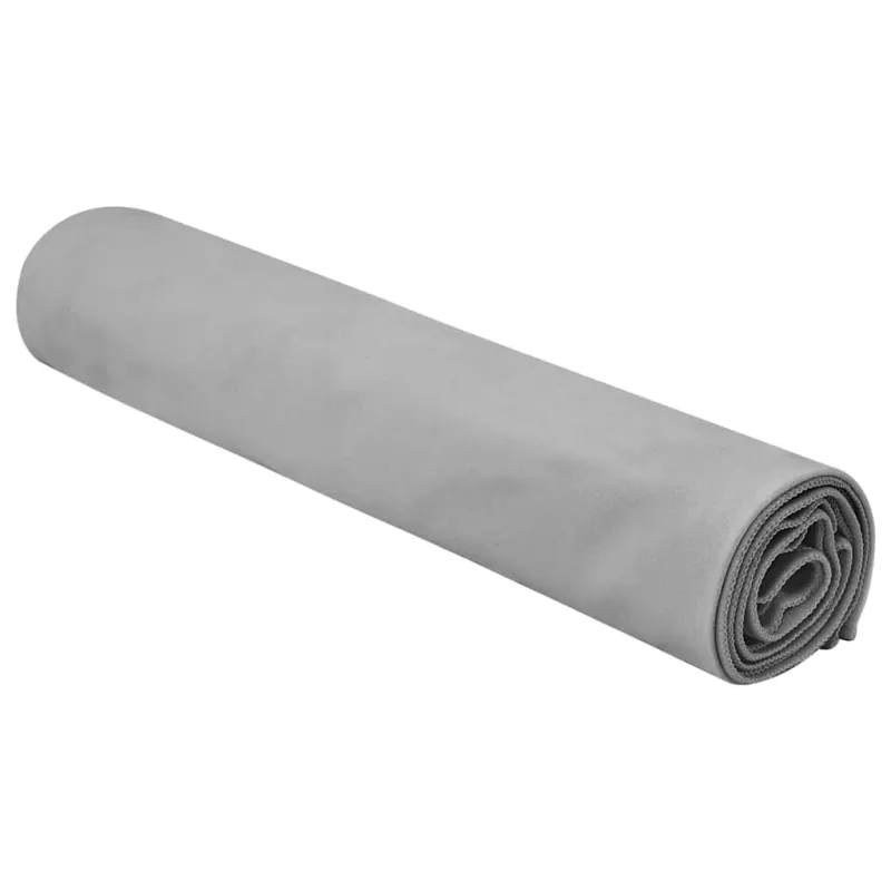 Sportiniai rankšluosčiai 2 pcs Tamsiai pilka 140 x 70 cm