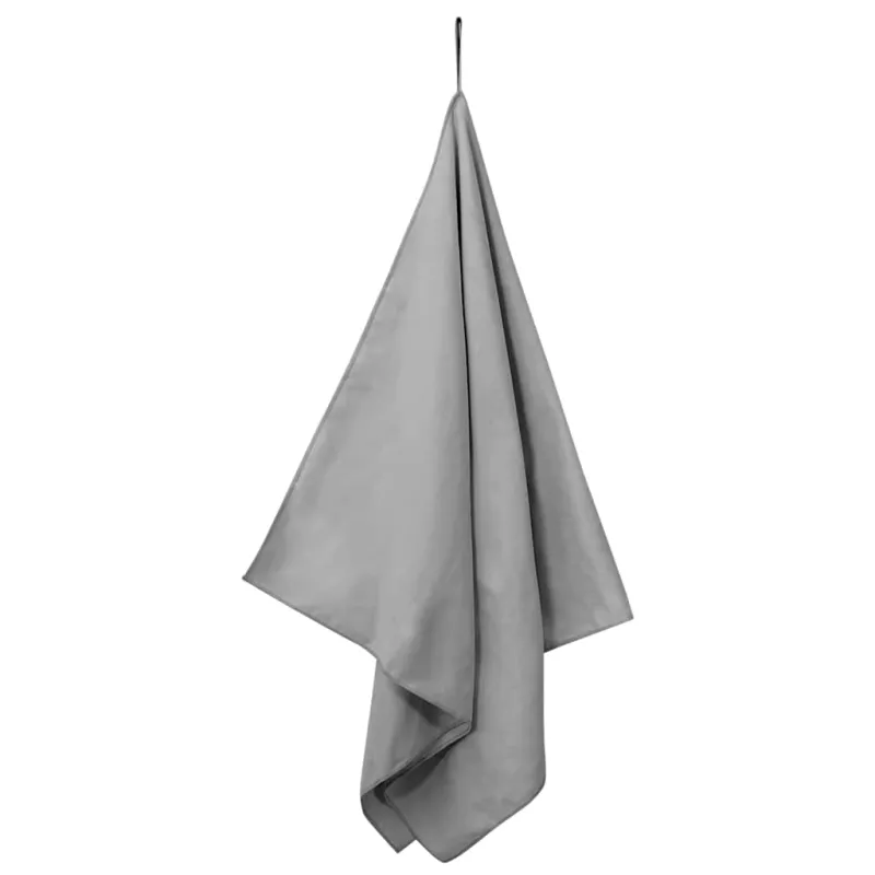 Sportiniai rankšluosčiai 2 pcs Tamsiai pilka 140 x 70 cm