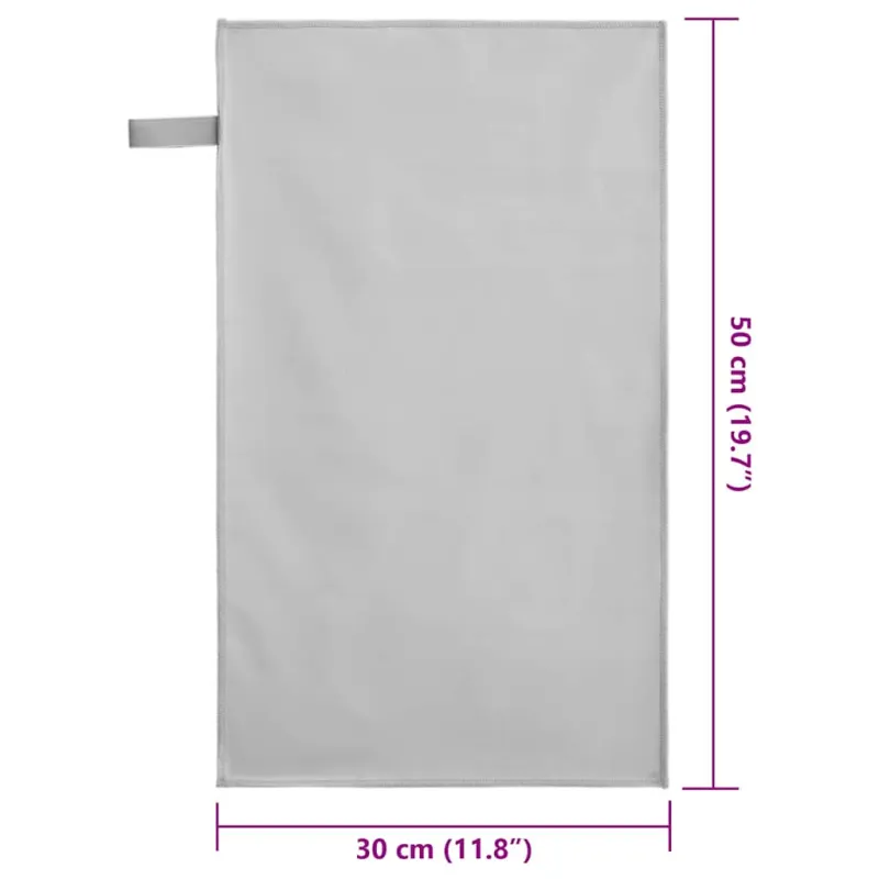Sportiniai rankšluosčiai 2 pcs Pilka 50 x 30 cm