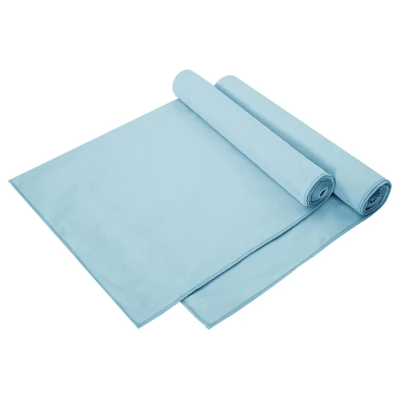 Sportiniai rankšluosčiai 2 pcs Mėlyna 140 x 70 cm