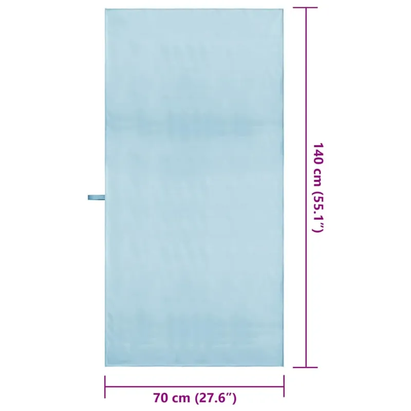 Sportiniai rankšluosčiai 2 pcs Mėlyna 140 x 70 cm