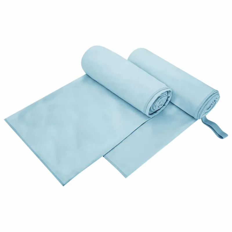 Sportiniai rankšluosčiai 2 pcs Mėlyna 200 x 100 cm