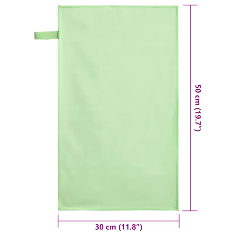 Sportiniai rankšluosčiai 2 pcs Žalia 50 x 30 cm