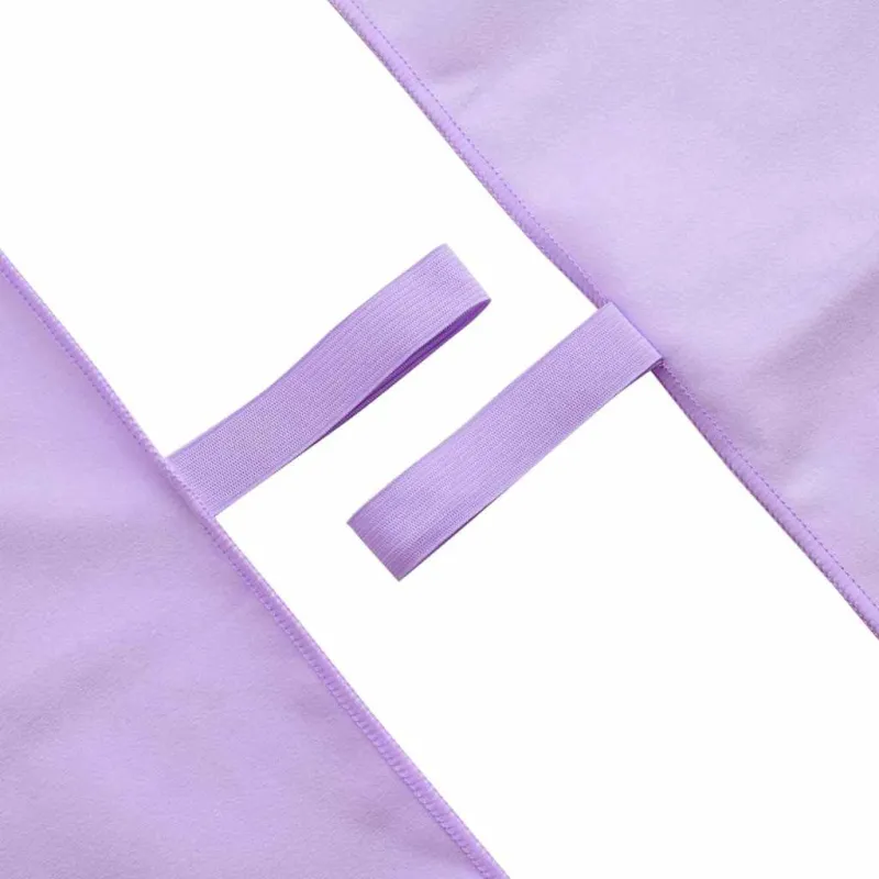 Sportiniai rankšluosčiai 2 pcs Violetinė 100 x 50 cm