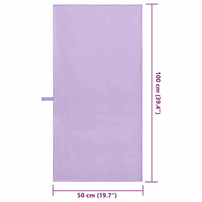 Sportiniai rankšluosčiai 2 pcs Violetinė 100 x 50 cm