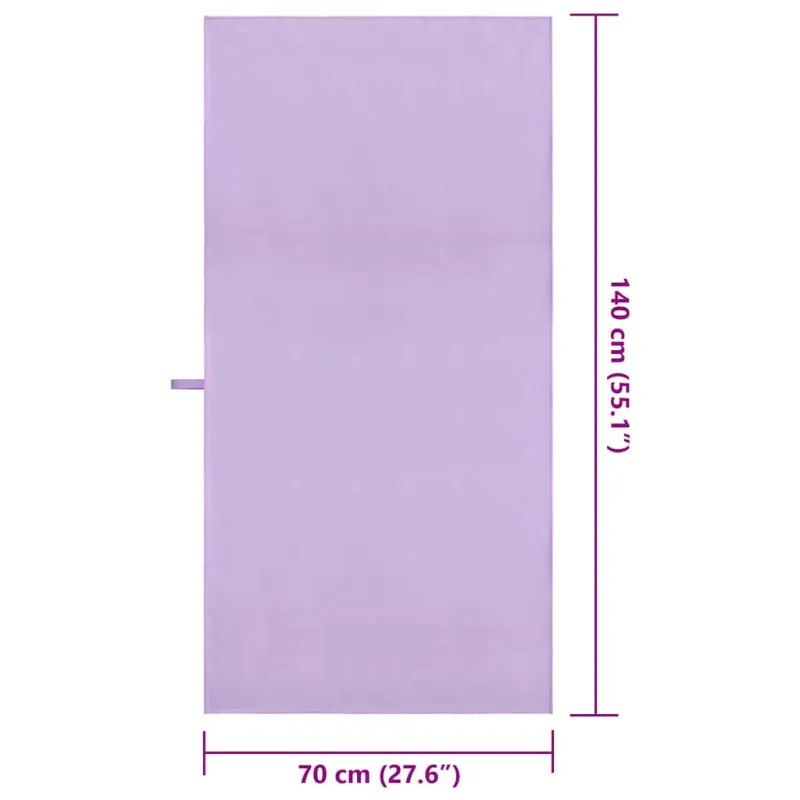 Sportiniai rankšluosčiai 2 pcs Violetinė 140 x 70 cm