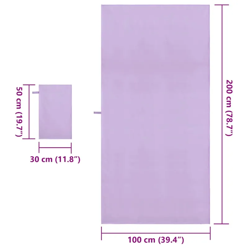 Sporto rankšluosčių rinkinys 2 pcs Violetinė audinys