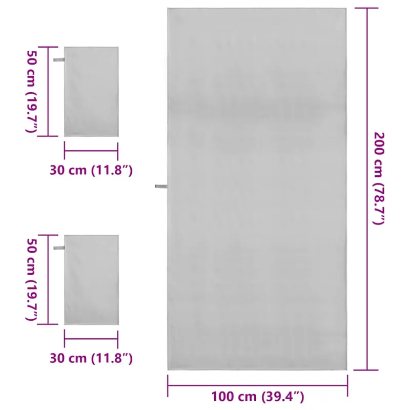 Sporto rankšluosčių rinkinys 3 pcs Pilka