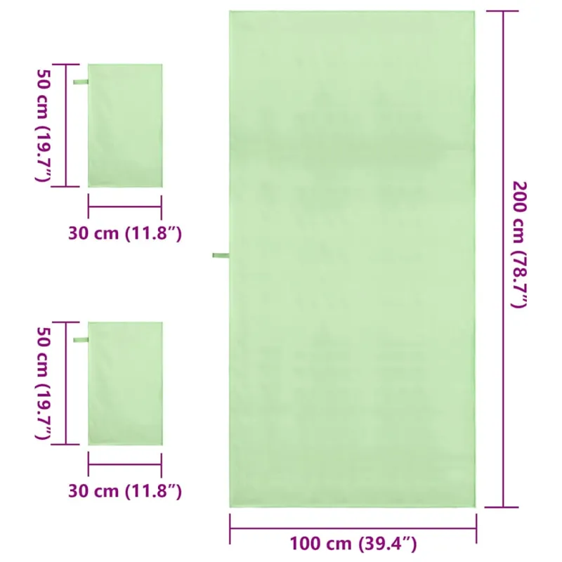 Sporto rankšluosčių rinkinys 3 pcs Žalia