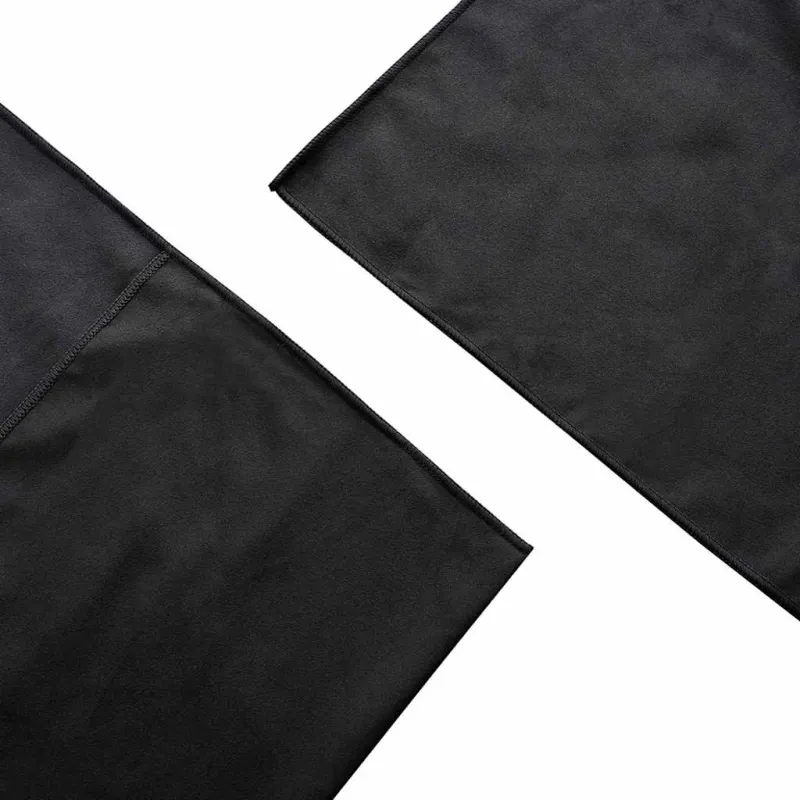 Lauko Kėdžių Rankšluosčiai 2 pcs Juoda 130 x 60 cm