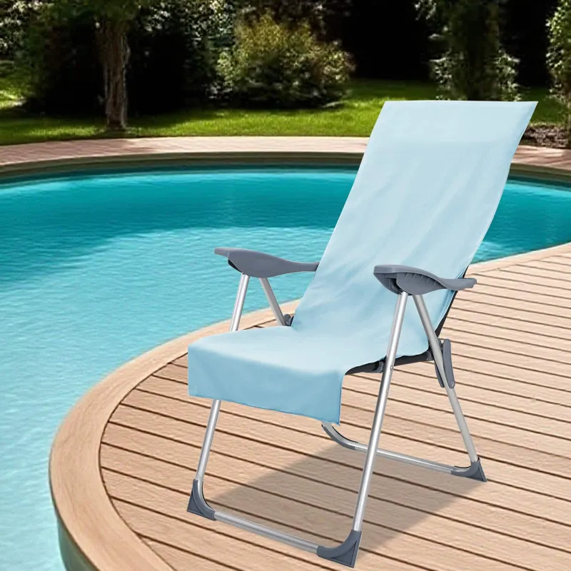 Lauko Kėdžių Rankšluosčiai 2 pcs Mėlyna 130 x 60 cm