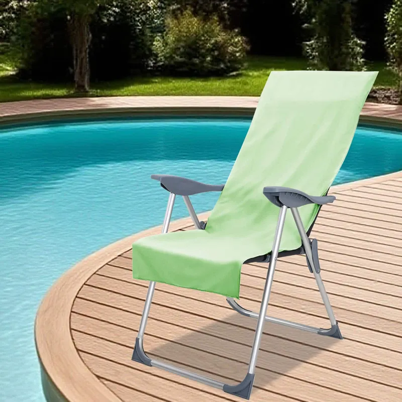 Lauko Kėdžių Rankšluosčiai 2 pcs Žalia 130 x 60 cm