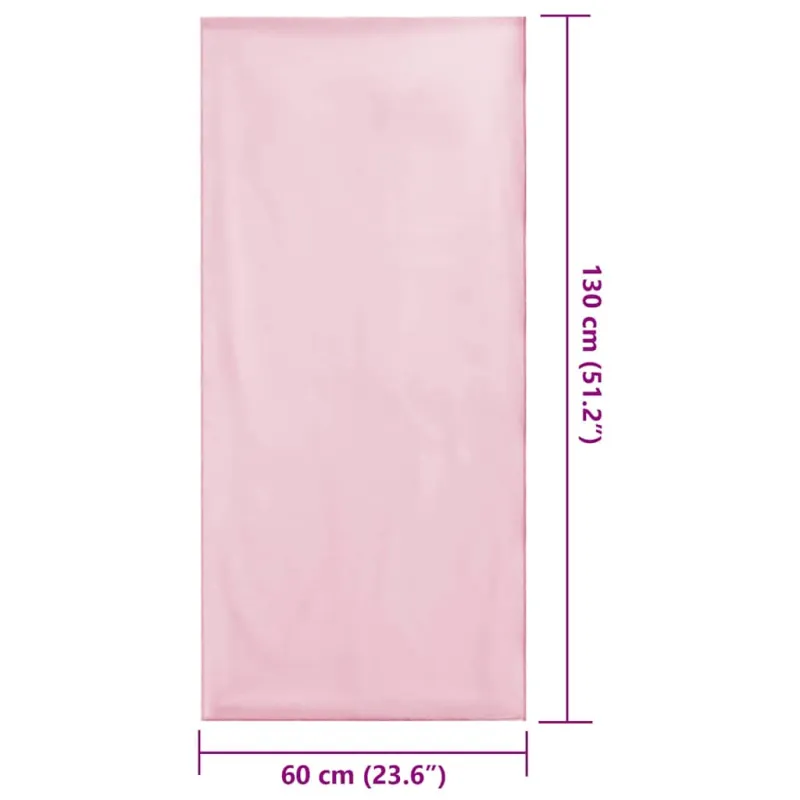Lauko Kėdžių Rankšluosčiai 2 pcs Rožinė 130 x 60 cm