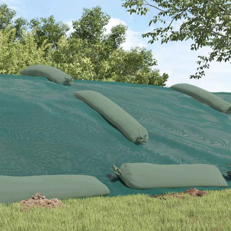 Silso dangtis Žalia 6 x 5 m HDPE