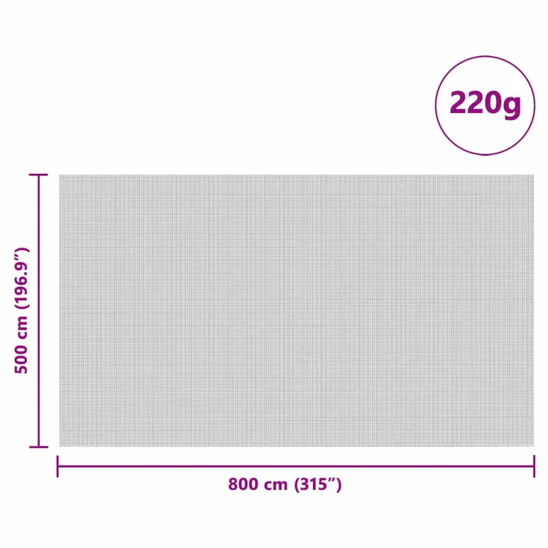 Silso dangtis Žalia 8 x 5 m HDPE