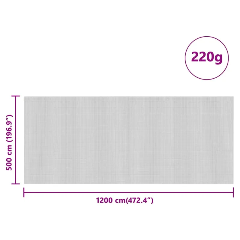 Silso dangtis Žalia 12 x 5 m HDPE