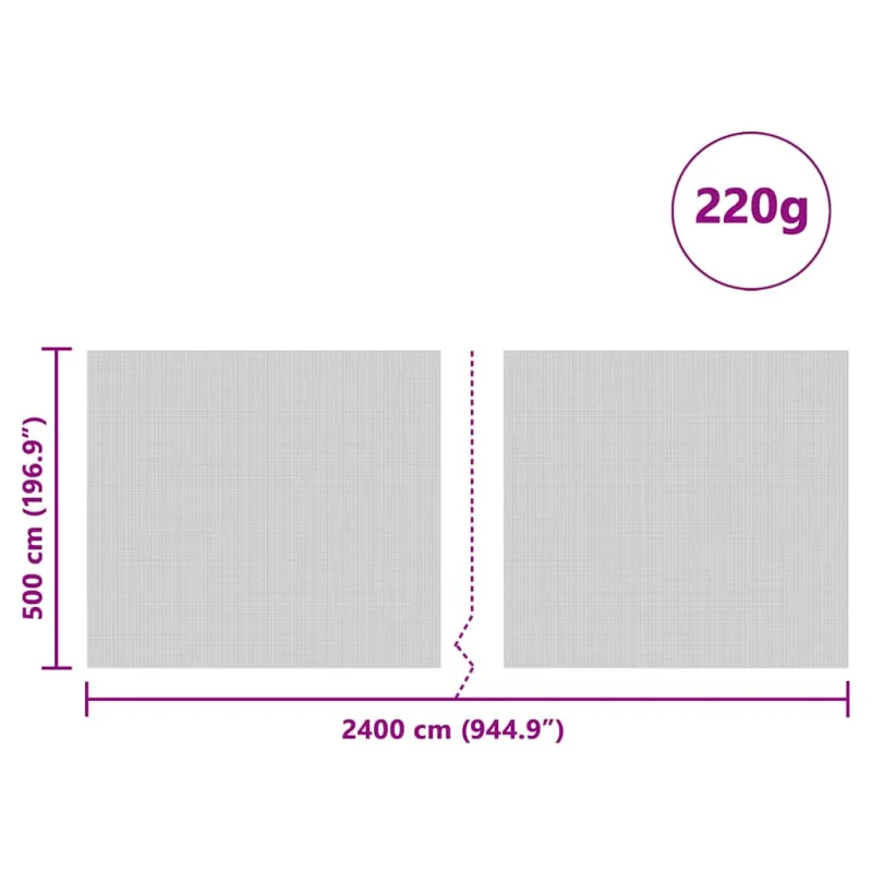 Silso dangtis Žalia 24 x 5 m HDPE