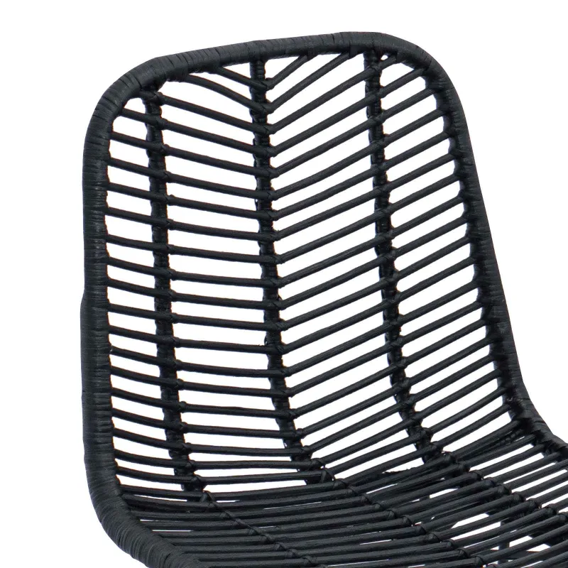Baro Kėdė 2 pcs 44,5 x 54,5 x 97,5 cm Ratanas ir Geležis