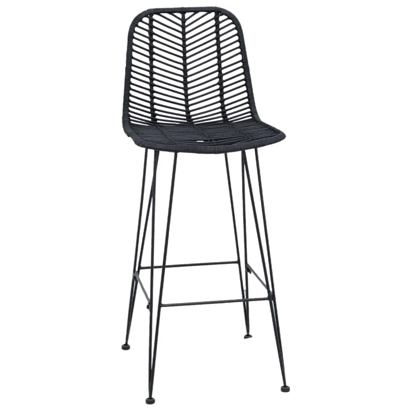 Baro Kėdė 2 pcs 44 x 52 x 111 cm Ratanas ir Geležis