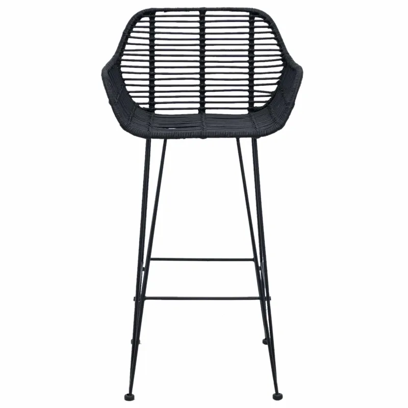 Baro Kėdė 2 pcs 55 x 52 x 92 cm Ratanas ir Geležis
