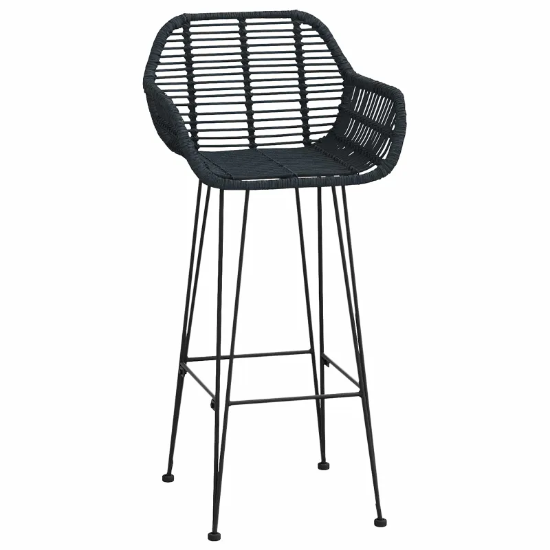 Baro Kėdė 2 pcs 55 x 52 x 105 cm Ratanas ir Geležis