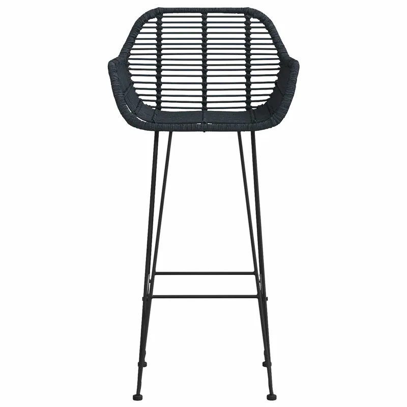Baro Kėdė 2 pcs 55 x 52 x 105 cm Ratanas ir Geležis