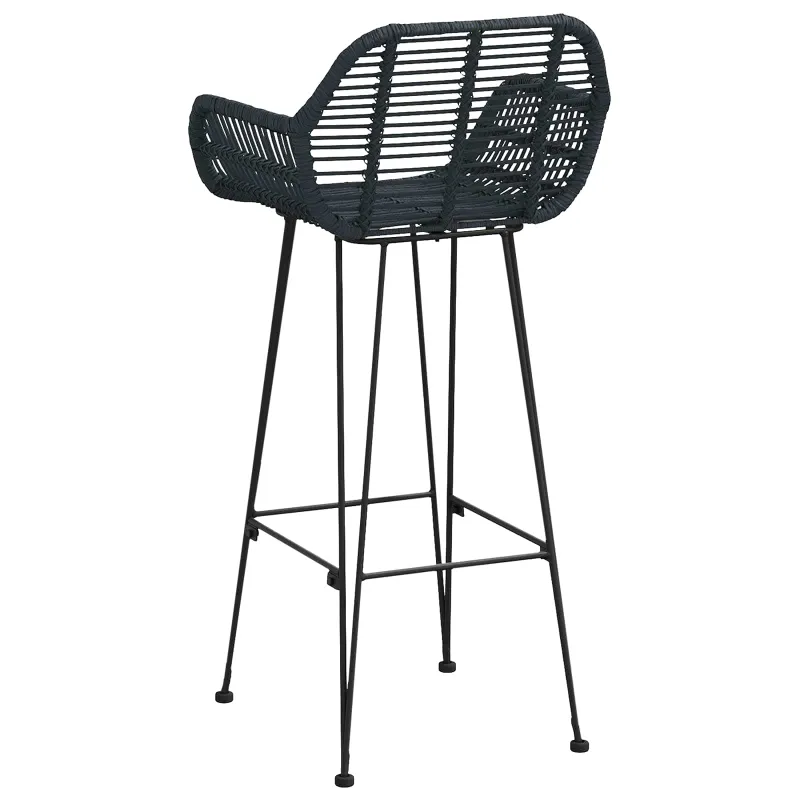 Baro Kėdė 2 pcs 55 x 52 x 105 cm Ratanas ir Geležis