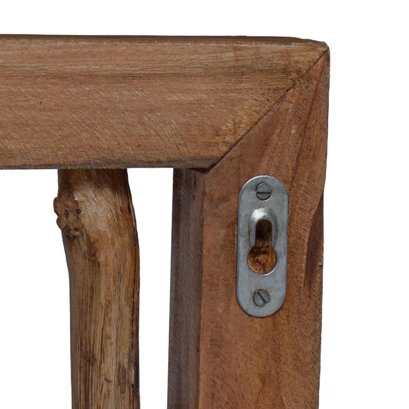 Paltų Kabliukas Natūrali 50 x 10 x 25 cm Kietas mahonio mediena