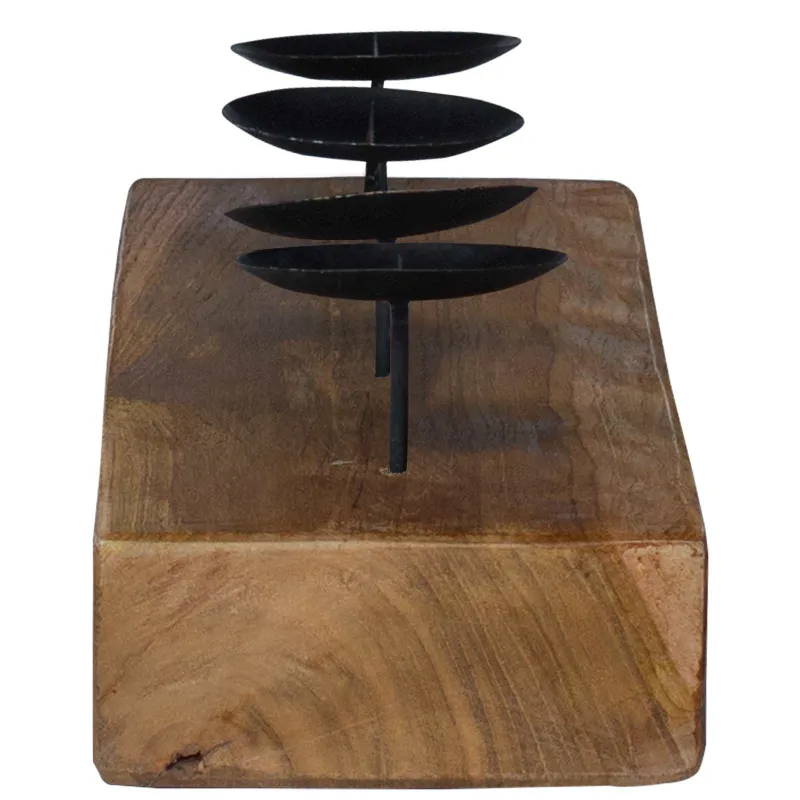 Žvakidė Natūrali 50 x 15 x 10 cm Tikmedžio medienos masyvas