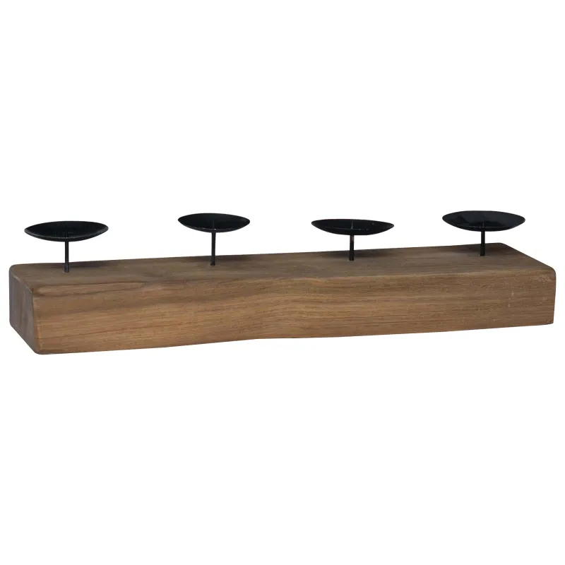 Žvakidė Natūrali 50 x 15 x 10 cm Tikmedžio medienos masyvas