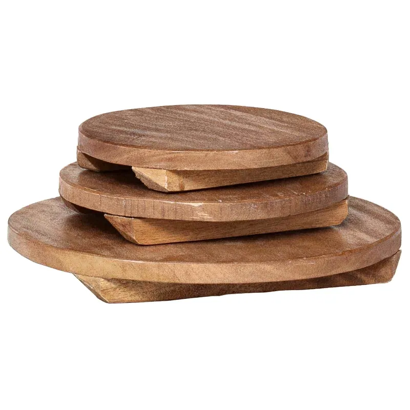 Vazonų stalas 3 pcs Ruda Mahogany Medis