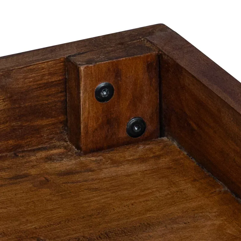 Augalų stovas 3 pcs Ruda Mahogany Medis