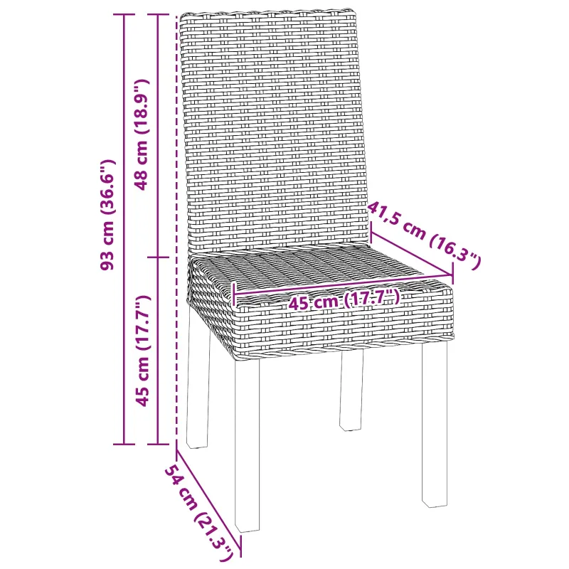 Valgomasis krėslas 2 pcs