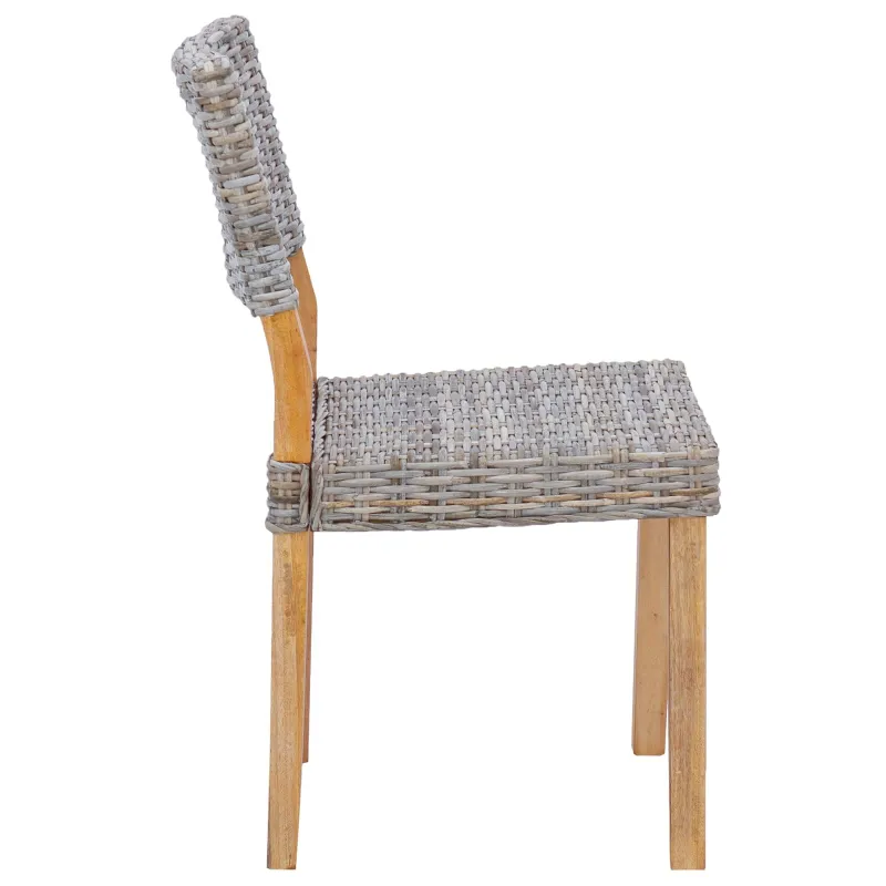 Valgomasis krėslas 2 pcs Kubu ratanas Kubu pilka