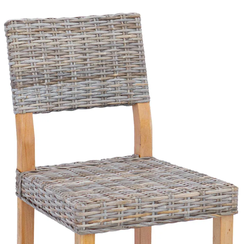 Valgomasis krėslas 2 pcs Kubu ratanas Kubu pilka