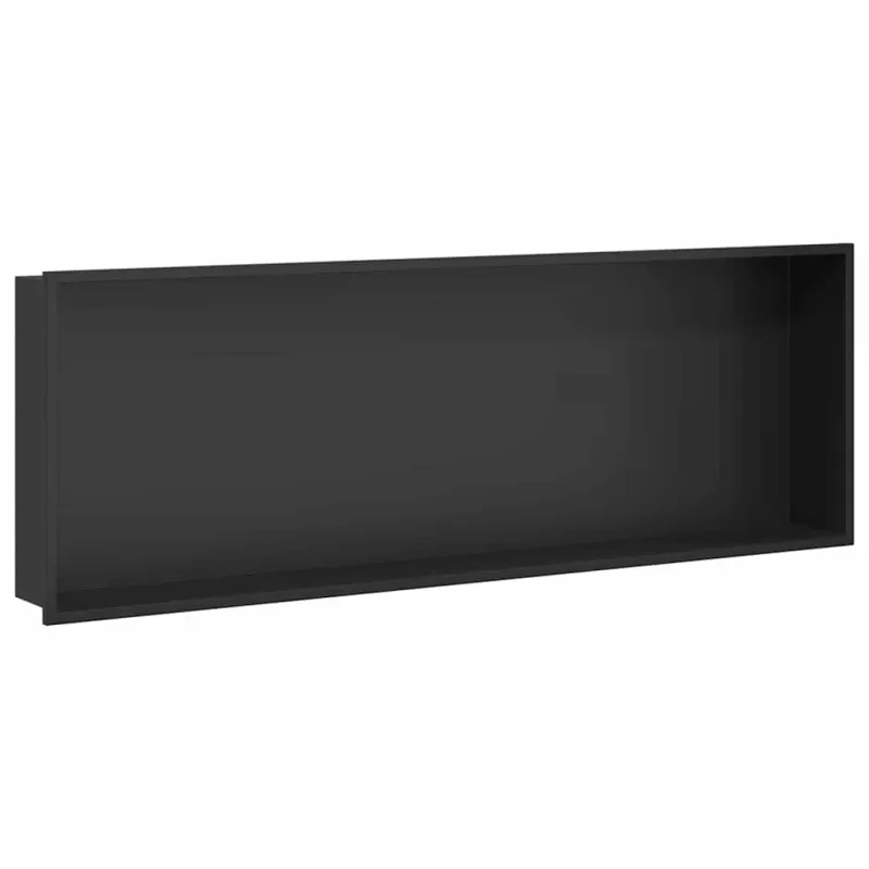 Dušo niša Juoda 90 x 30 x 9,5 cm Nerūdijantis Plienas