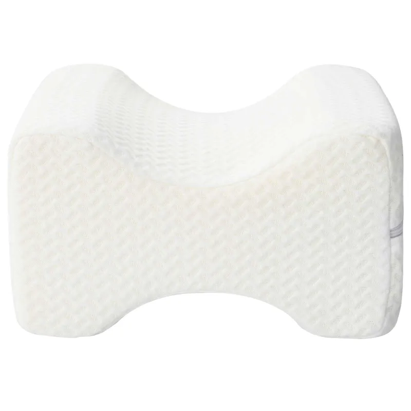 Knee Pillow Baltas Atminties putplastis ir poliesteris
