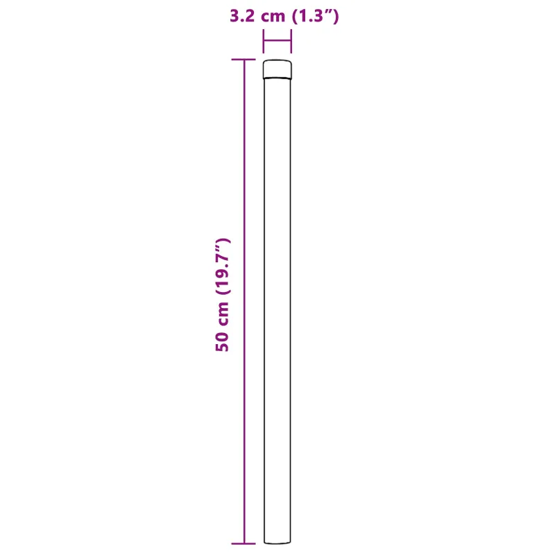 Tvorelės stulpas 2 pcs Žalia 50 cm