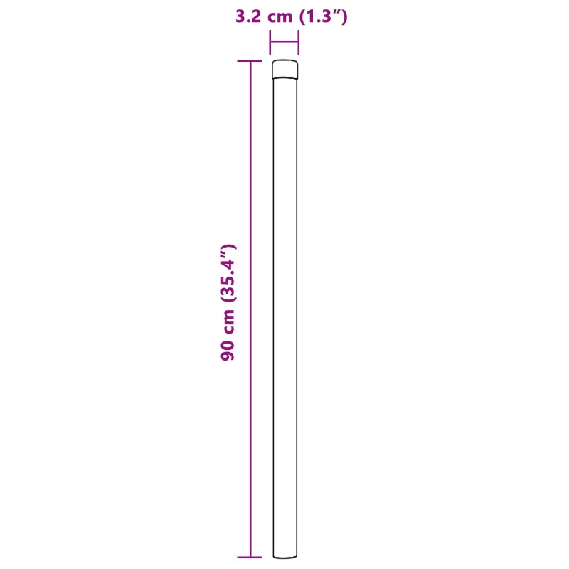 Tvorelės stulpas 12 pcs Žalia 90 cm