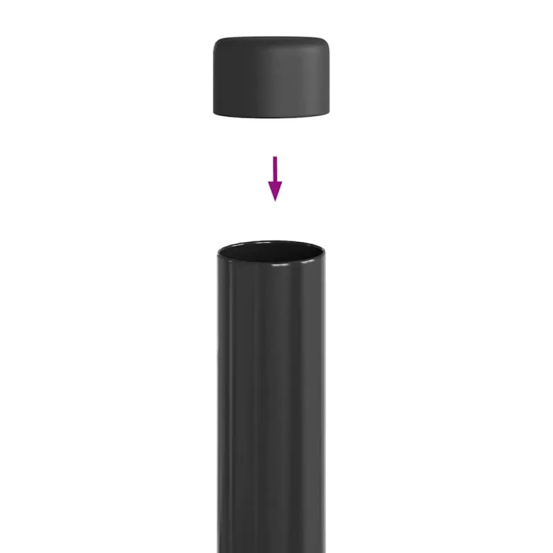 Tvorelės stulpas 2 pcs Pilka 80 cm