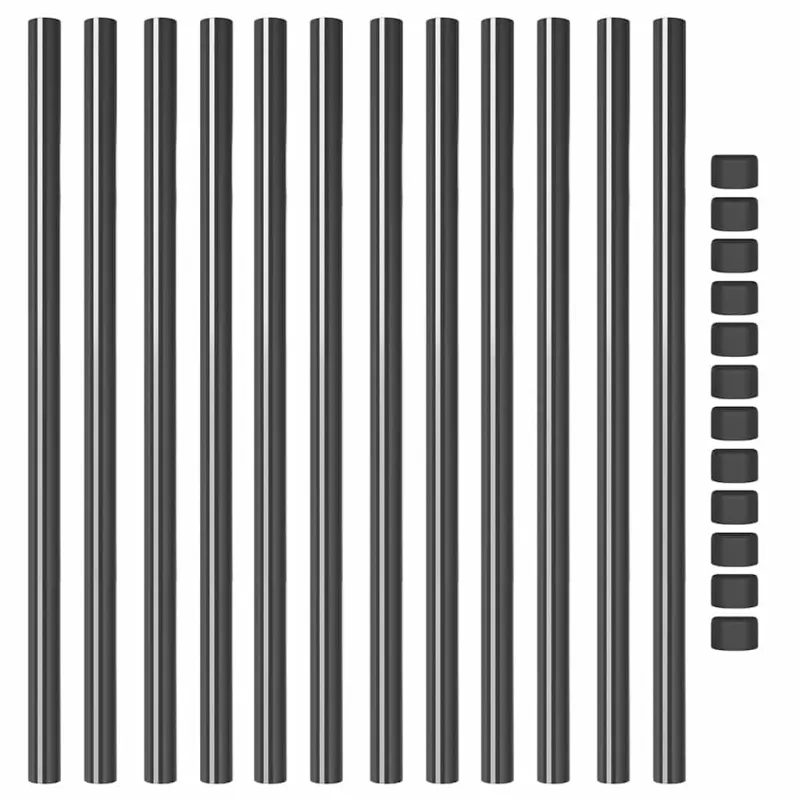 Tvorelės stulpas 12 pcs Pilka 110 cm