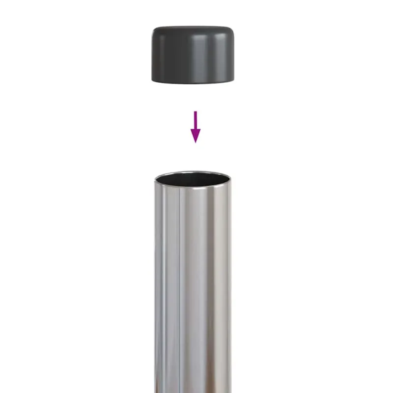 Tvorelės stulpas 12 pcs Sidabro 60 cm