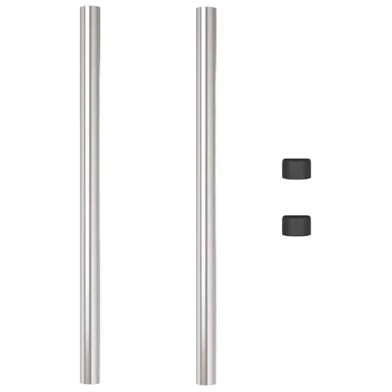 Tvorelės stulpas 2 pcs Sidabro 90 cm