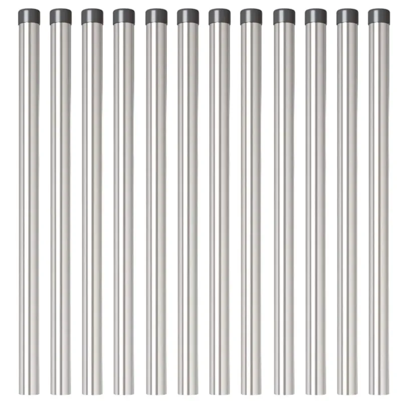 Tvorelės stulpas 12 pcs Sidabro 90 cm