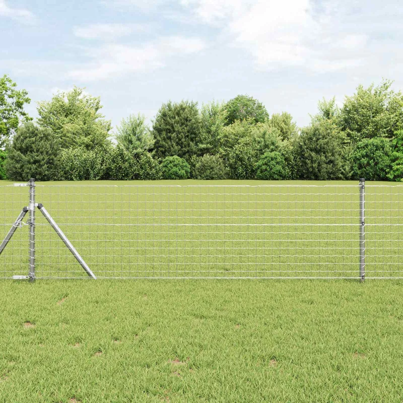 Tvorelės stulpas 2 pcs Sidabro 100 cm