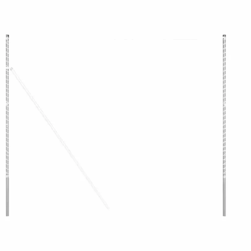 Tvorelės stulpas 2 pcs Sidabro